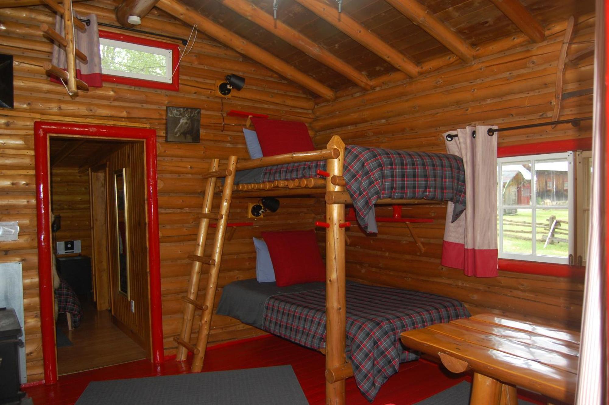 Domaine Le Bostonnais - Le Village En Bois Rond La Tuque Oda fotoğraf